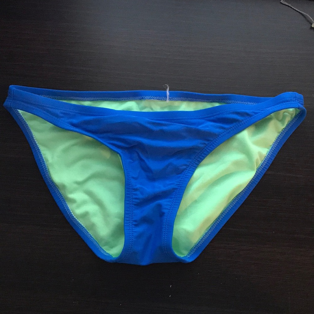 Blue bikini bottoms